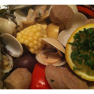 Turkey Sausage Clam Bake