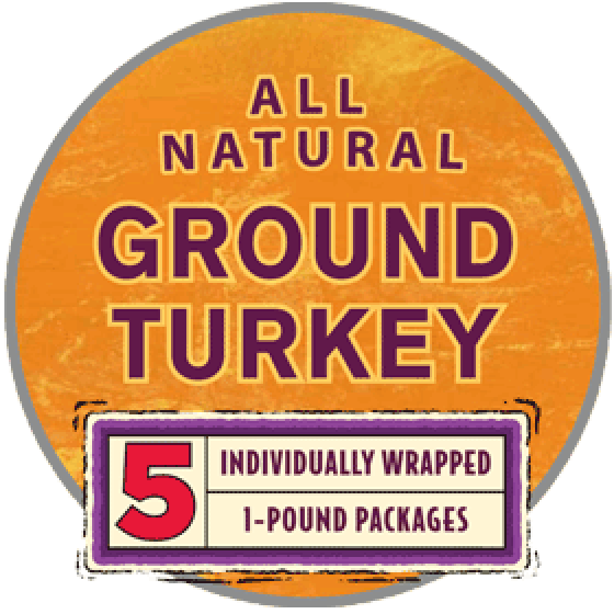 Ground Turkey 5/1 lb. Chub Family Pack